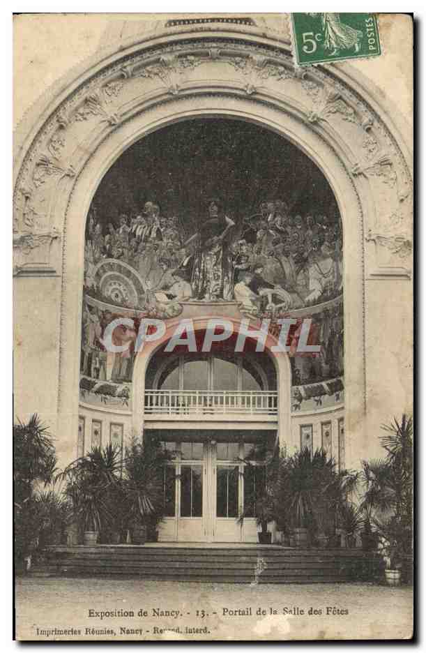 CPA Exposition de Nancy Portail de la Salle des Fetes