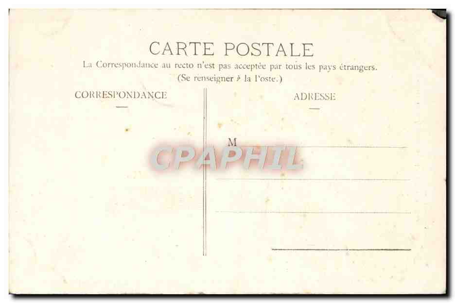 CPA Morlaix Interieur de L'Escalier de la grande Rue — Rückseite
