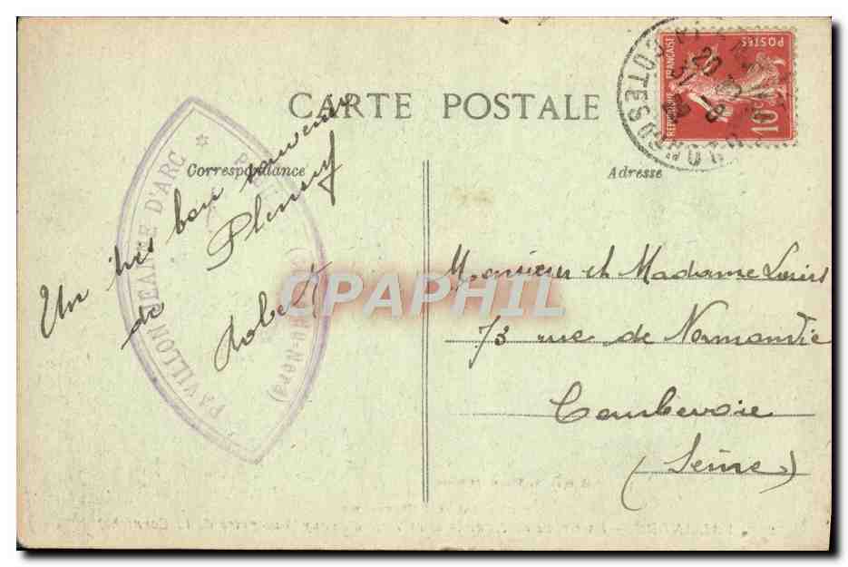 Val-andré — La Grève de Nantois et la Baie d'Erquy (Vue prise de la Corniche) — Collection A. Warren, St-Briac, n°227 — Reverso