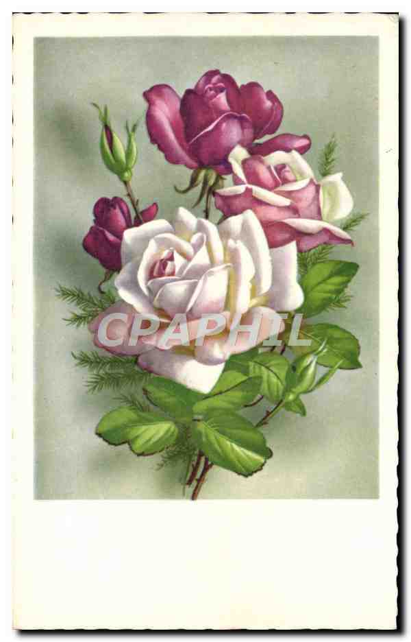 CPA Fantaisie Fleurs