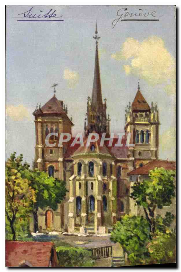 CPA Geneve Cathedrale St Pierre