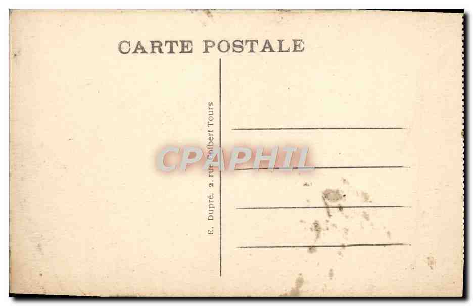 CPA Angers Le Chateau et Statue du Roi Rene — Verso