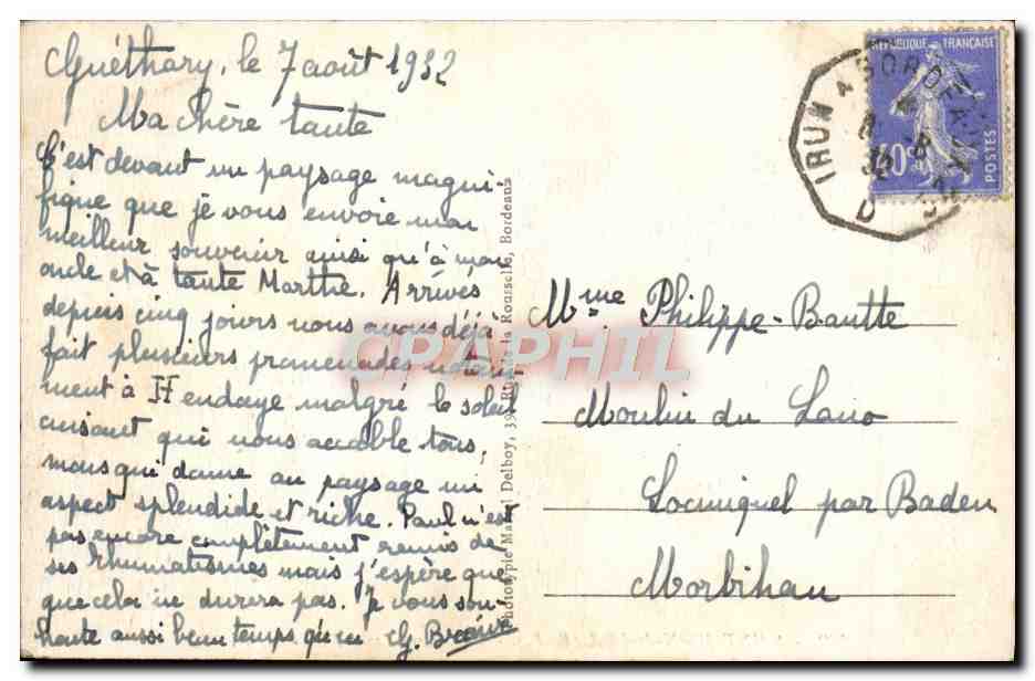 CPA Saint Jean de Luz La Maison Louis XIV — Verso