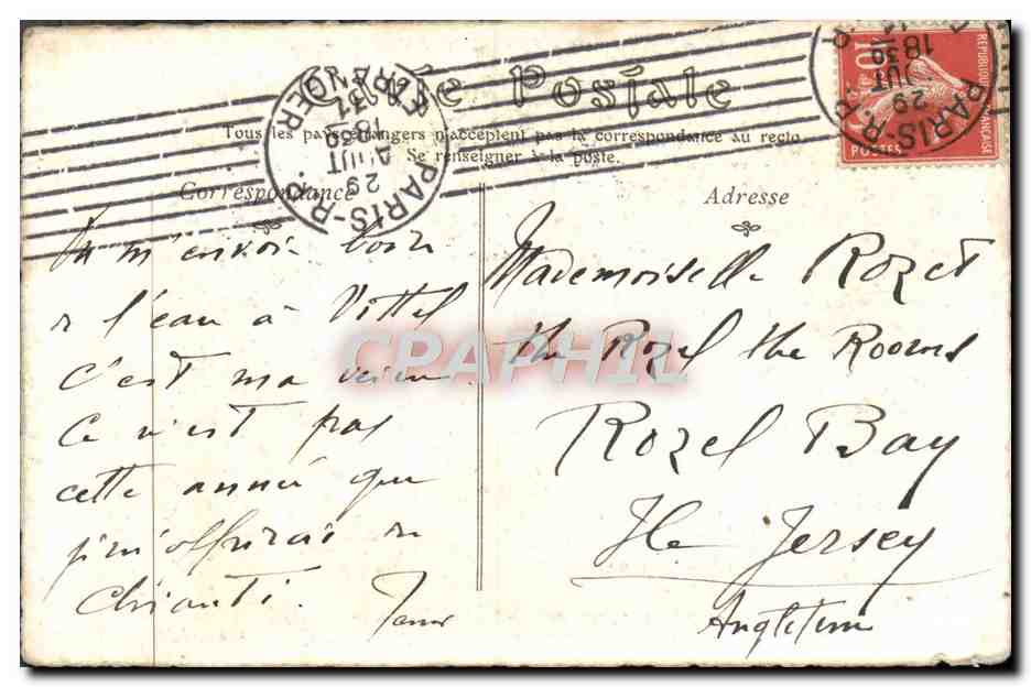 CPA Jugement de Paris par Imbert — Verso