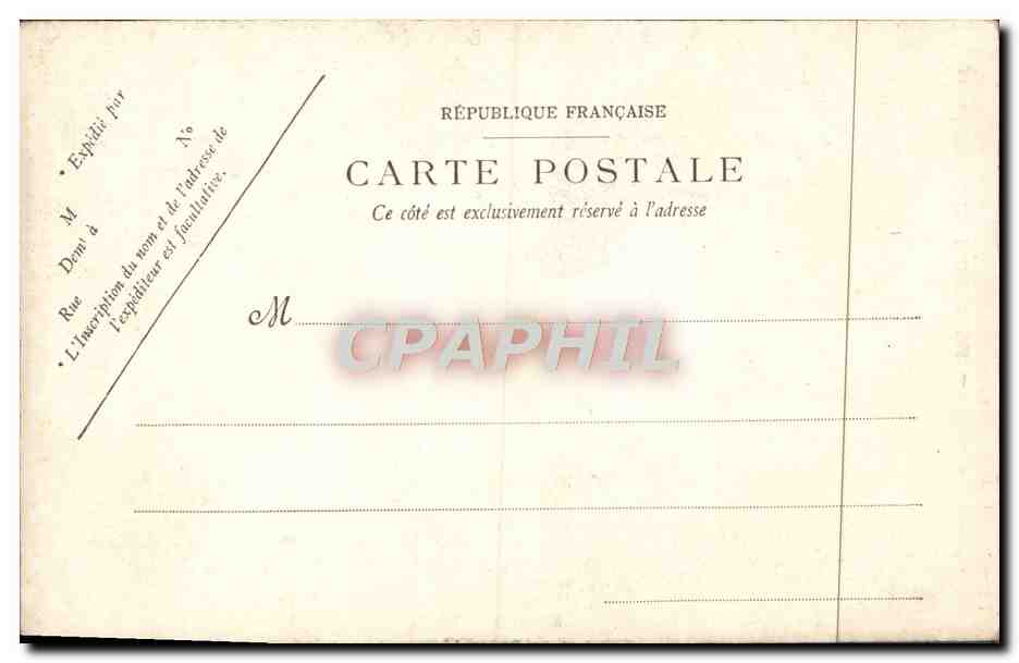 CPA L'Abbaye De Saint Denis Colonne Commemorative Coeur de Francois II — Rückseite