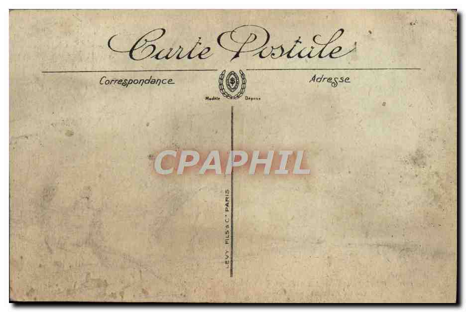 CPA Bordeaux Les colonnes rostrales  — Verso