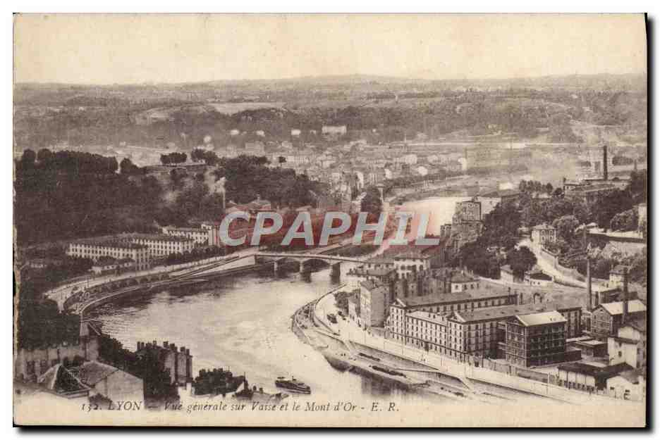 LYON — General View over Vaise and the Mont d'Or — E. R. n° 132