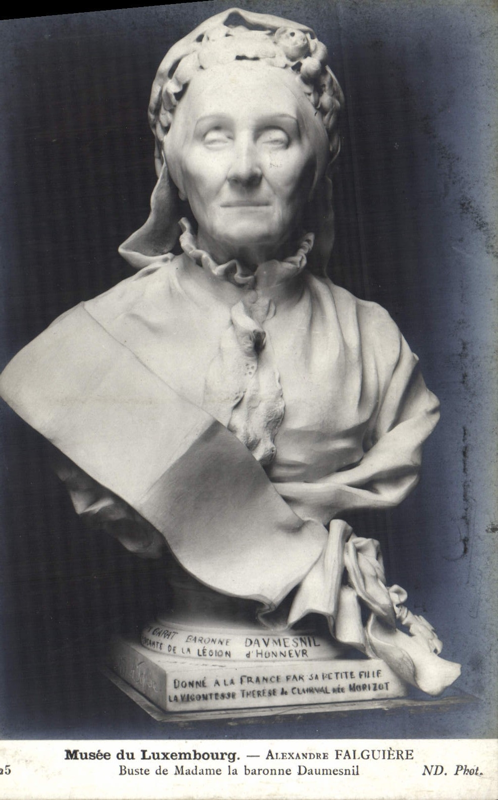 Buste de Madame la baronne Daumesnil — Musée du Luxembourg — Alexandre Falguière