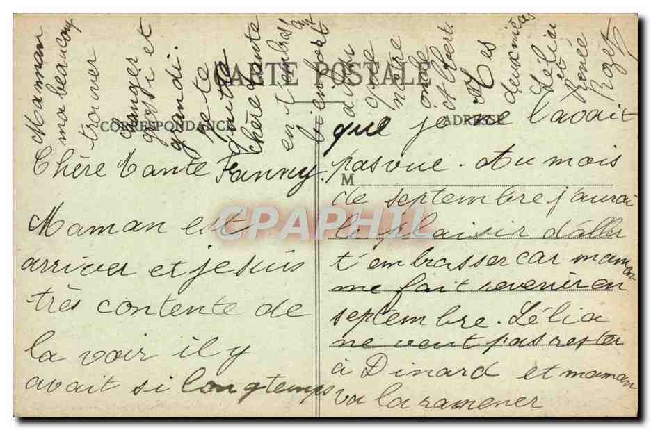 Côte d'Émeraude - Le Tombeau de Châteaubriand - G. F. — Verso