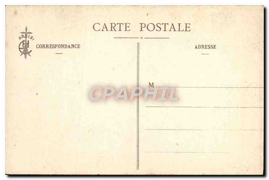 CPA Une des tables a offrandes de la chapelle St Herbot pres Huelgout  — Rückseite