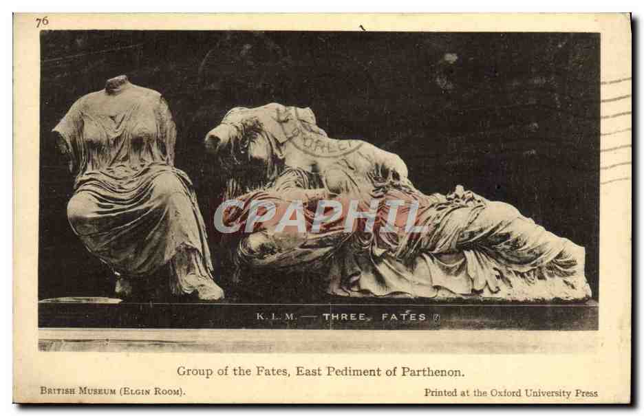 Group of the Fates, East Pediment of Parthenon — British Museum (Elgin Room) — Printed at the Oxford University Press