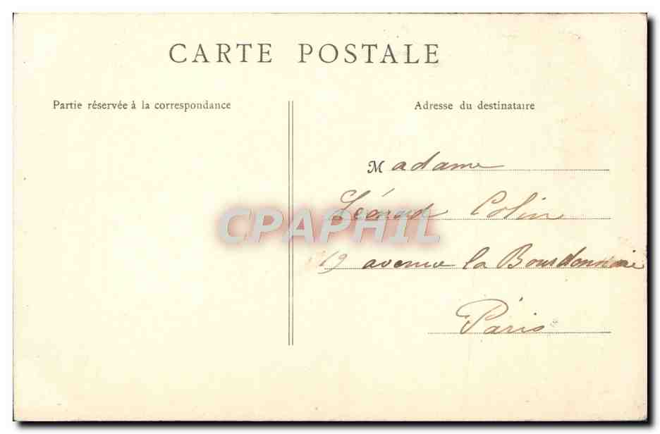 L'Isle-sur-Serein — La Tour Amyot — B. F., Paris — Verso