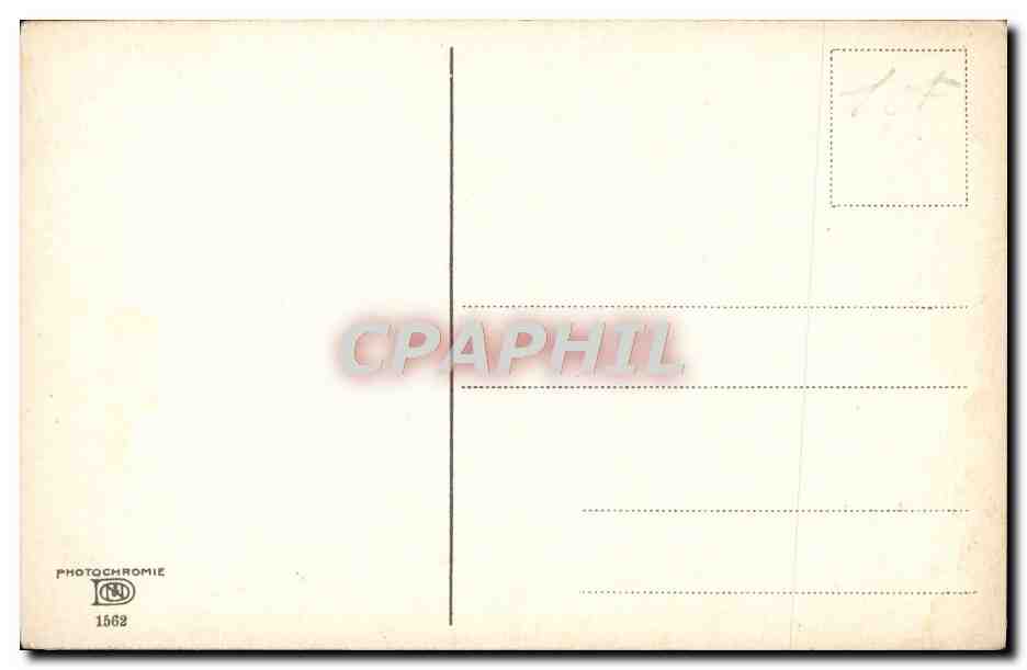 CPA Arbres — Verso