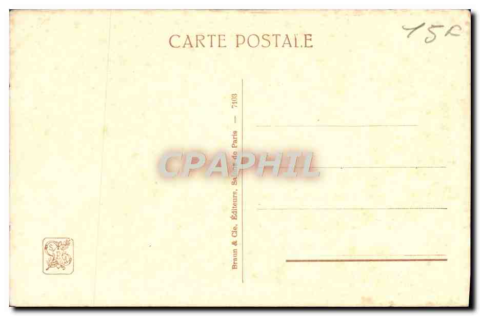 CPA Priere — Rückseite
