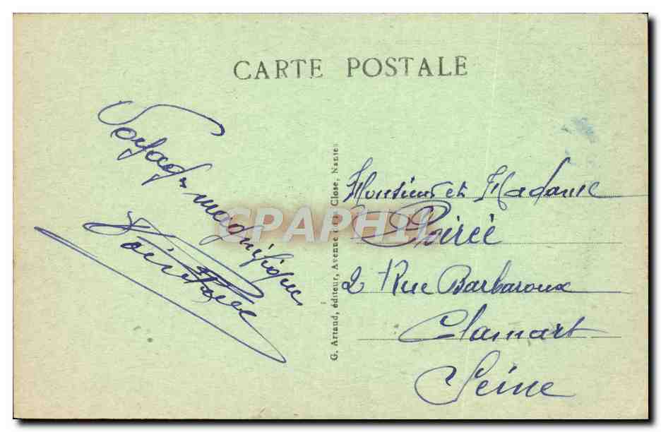 CPA La Baule Sur Mer Esplanade du Casino vers l'hermitage  — Rückseite