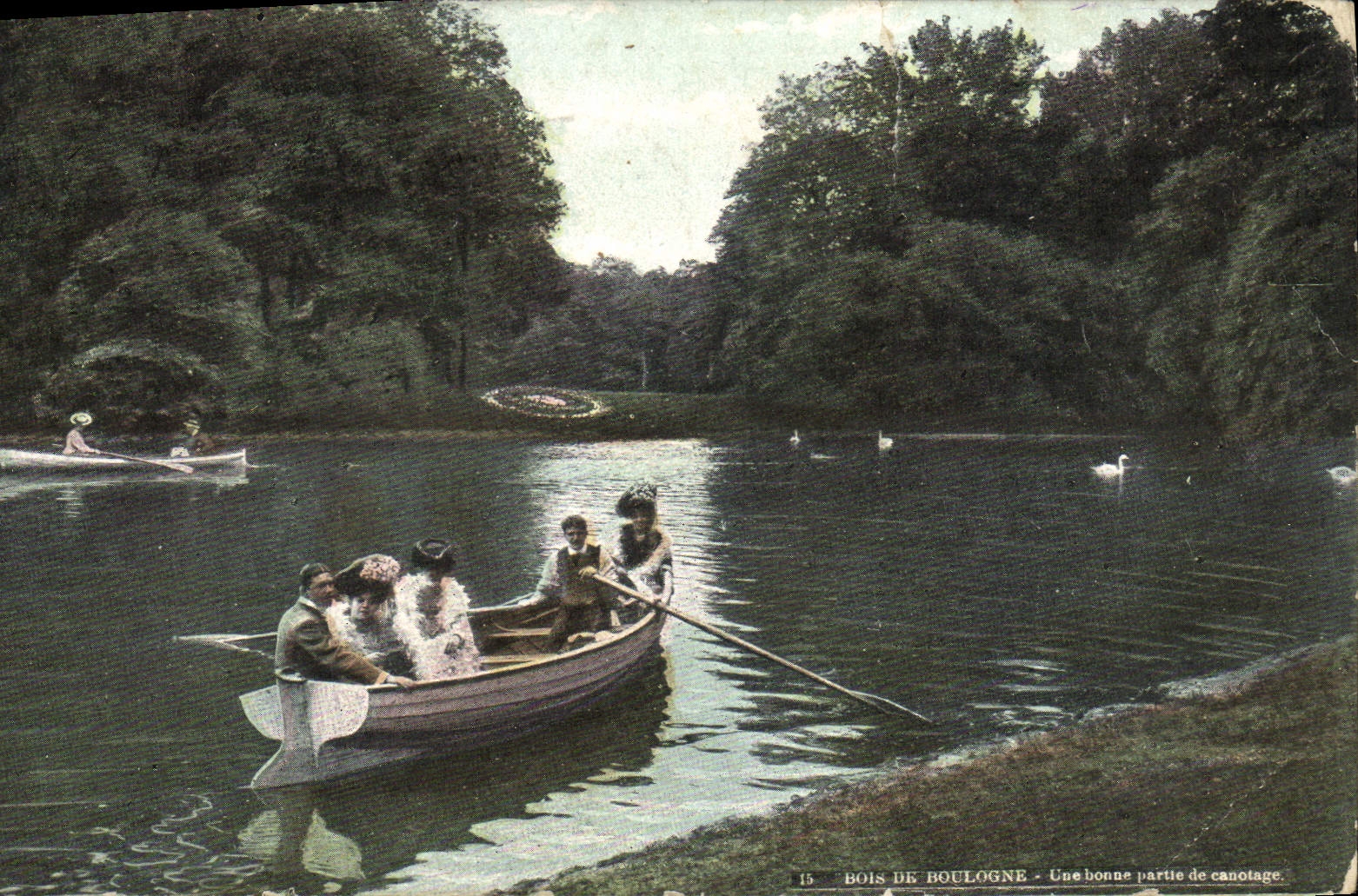 CPA Paris Bois de Boulogne Une bonne partie de canotage