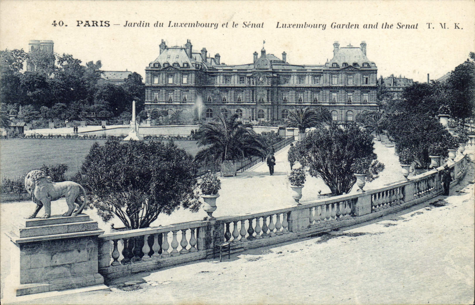 CPA Paris Jardin du Luxembourg et le Senat