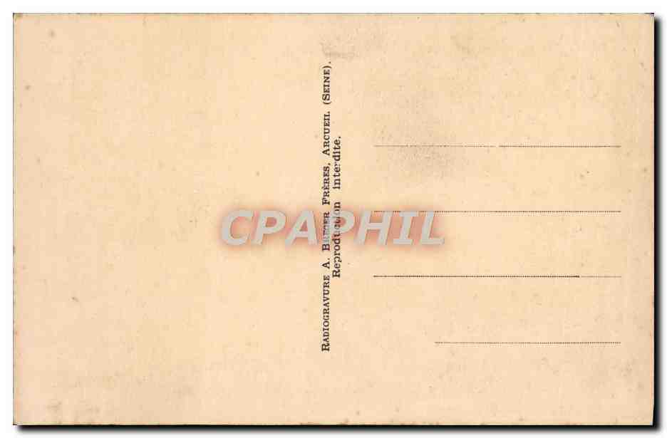 CPA Protection De la Jeune Fille maison d'accueil Rue Denfer Rochereau Paris  — Rückseite
