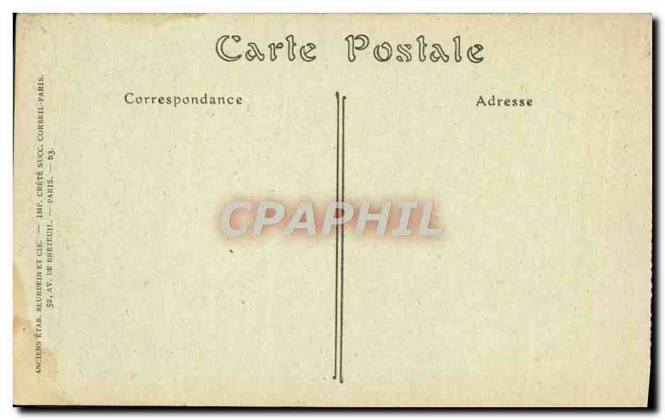 CPA Avallon Portail de L'Eglise Saint Lazare — Back