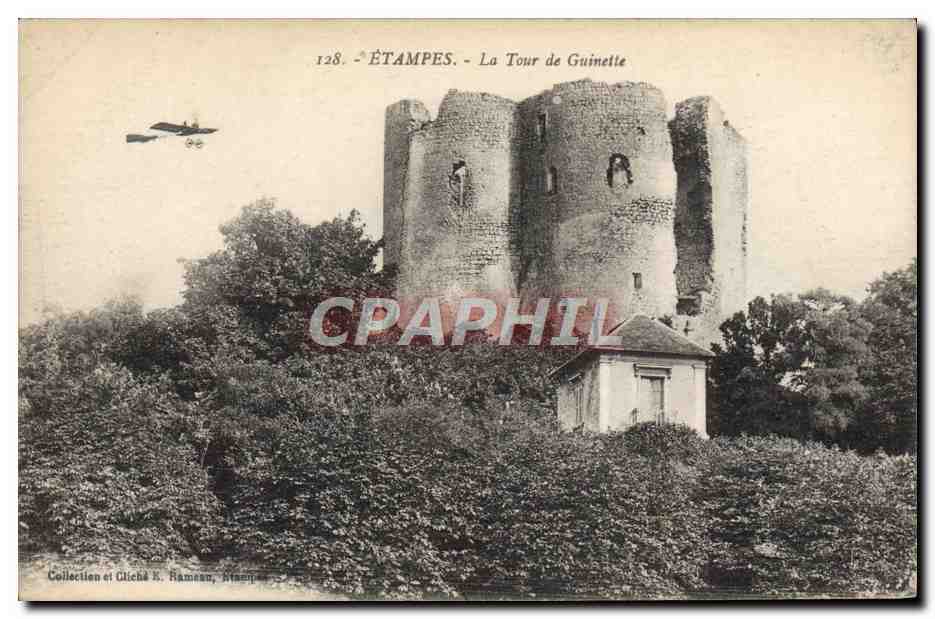 CPA Etampes La Tour de Guinette Avion