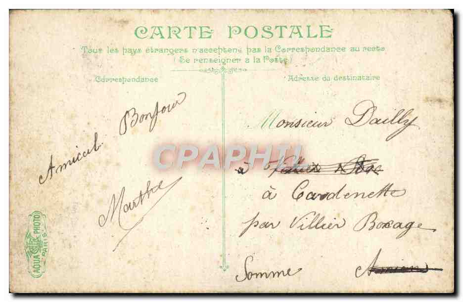 CPA Vichy Le pont sur l'Allier — Verso