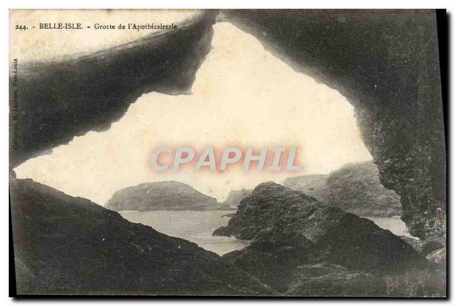 Belle-Île - Grotte de l'Apothicaire — Collection H. Laurent, Sceaux-Louis