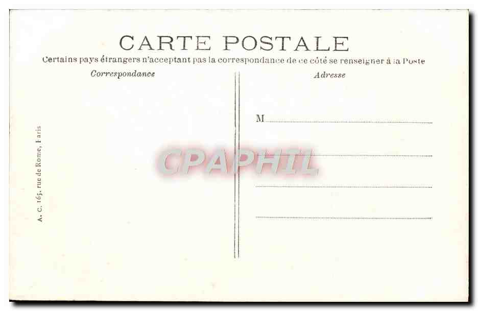 St-GERMAIN-EN-LAYE — Le Château — Vue d'ensemble prise du Jardin anglais — A.C. n°59 — Verso