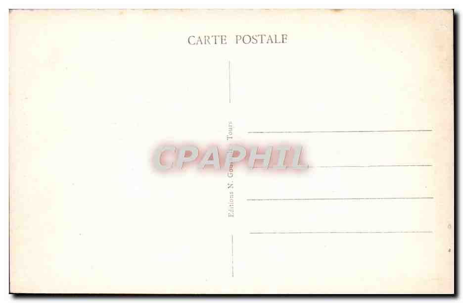 CPA Fontevrault L'Abbaye La Tour d'Evrault — Rückseite