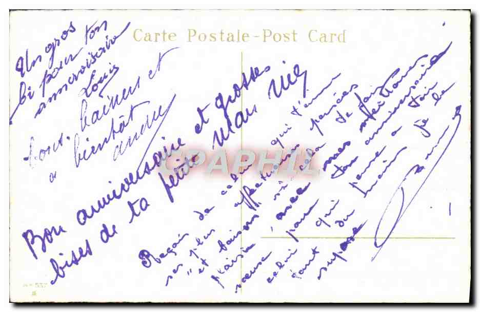 CPA Fantaisie Fleurs — Verso