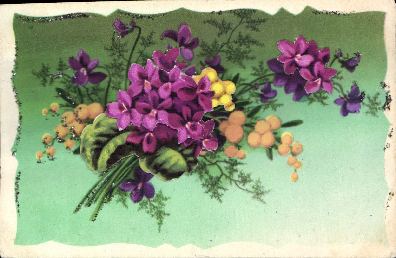 CPA Fantaisie Fleurs
