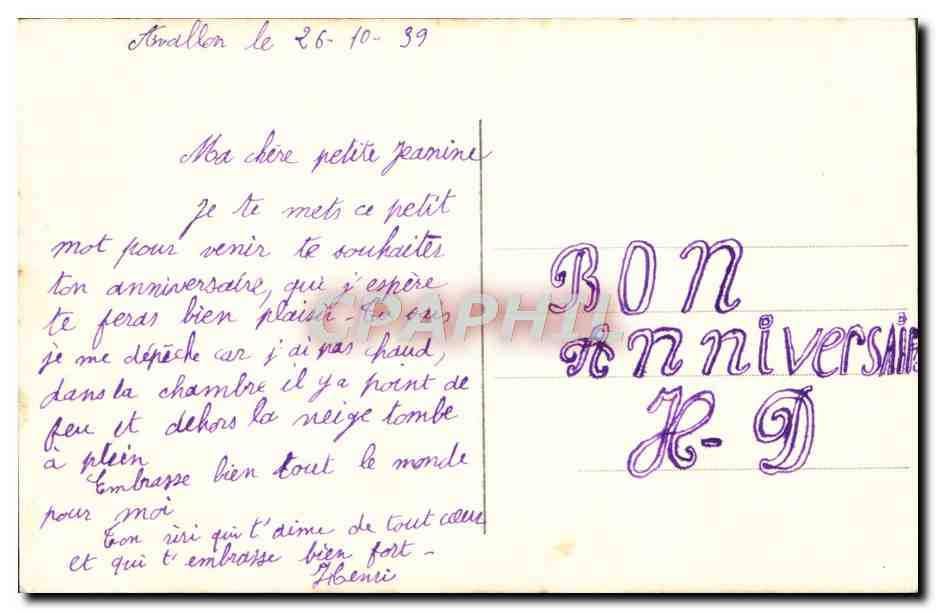 CPA Fantaisie Enfant — Rückseite