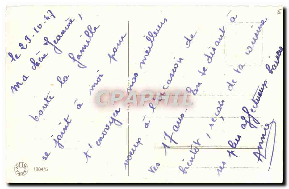 CPA Fantaisie Fleurs — Verso