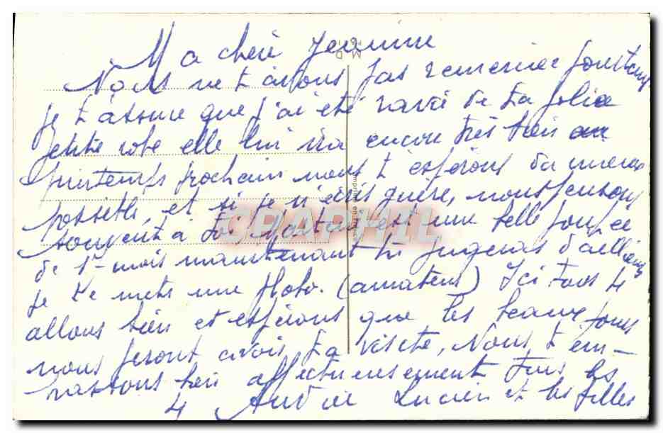 CPA Fantaisie Fleurs Fer a cheval — Rückseite