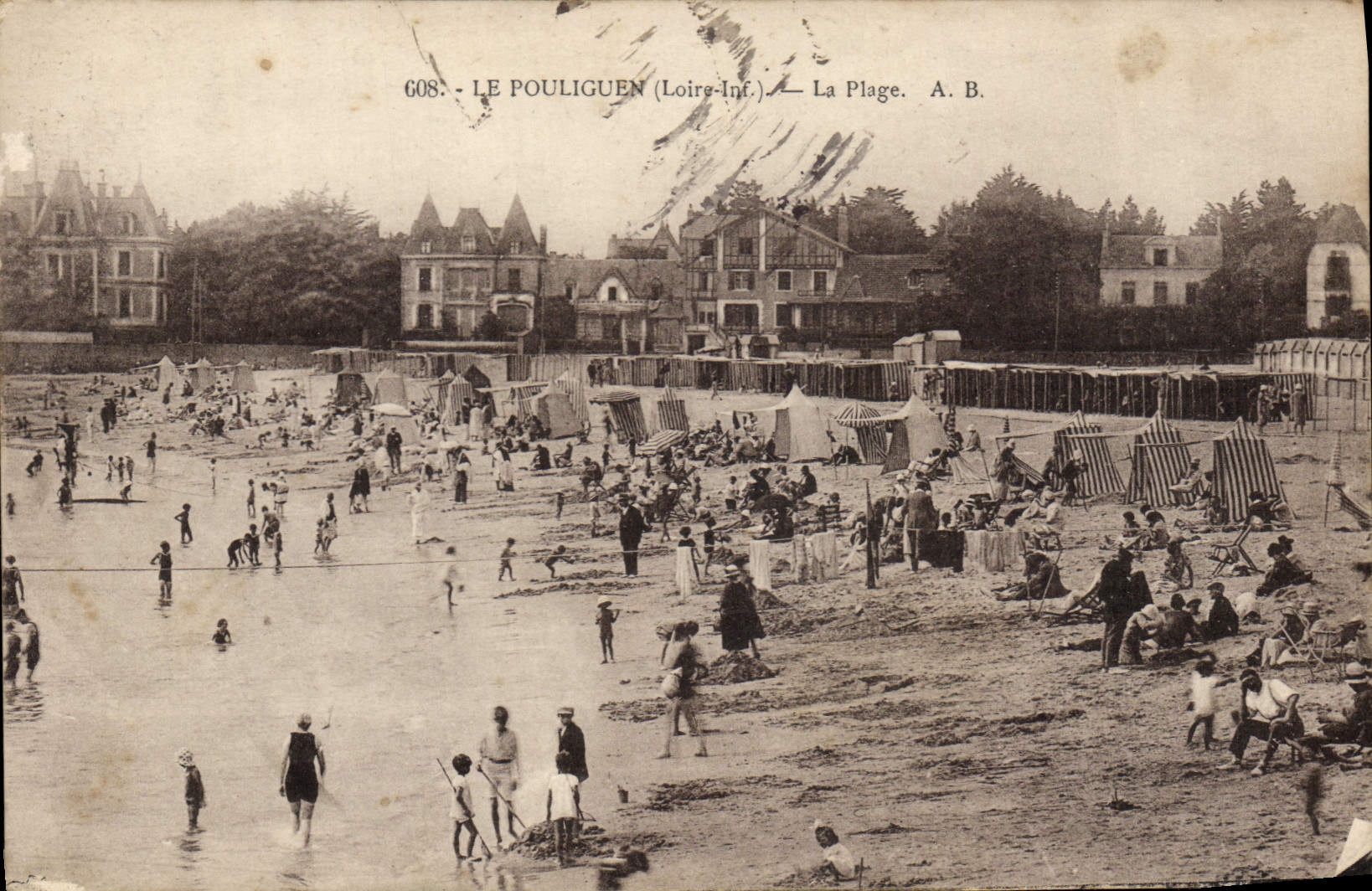 CPA Le Pouliguen La Plage