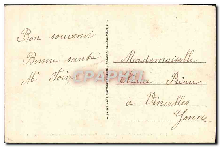CPA Foret de Compiegne Wagon du Marechal Foch Armistice Militaria — Rückseite
