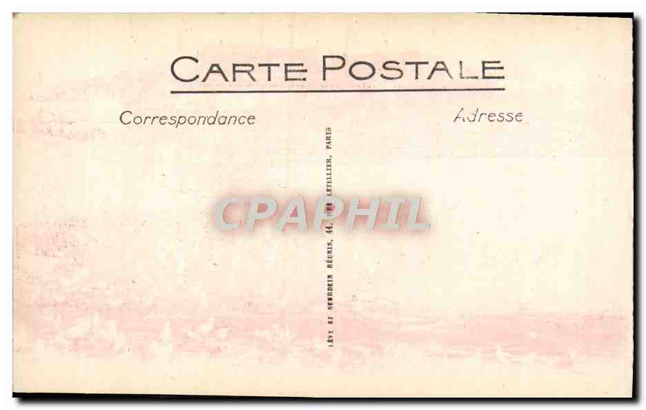 CPA Cannes La Promenade de la Croisette La Plage et L'Hotel Carlton — Verso