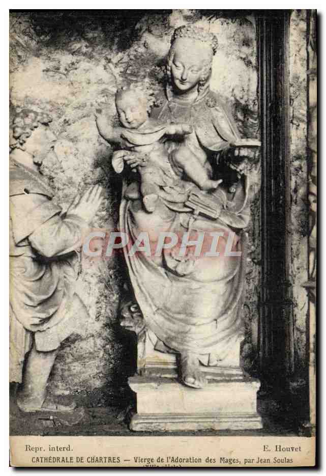 CPA Cathedrale De Chartres Vierge de l'adoration des mages 