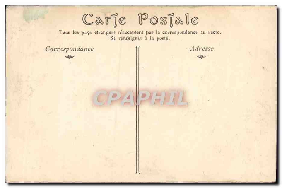 CPA Palais du Grand Trianon La Chambre a Coucher de Napoleon 1er — Verso