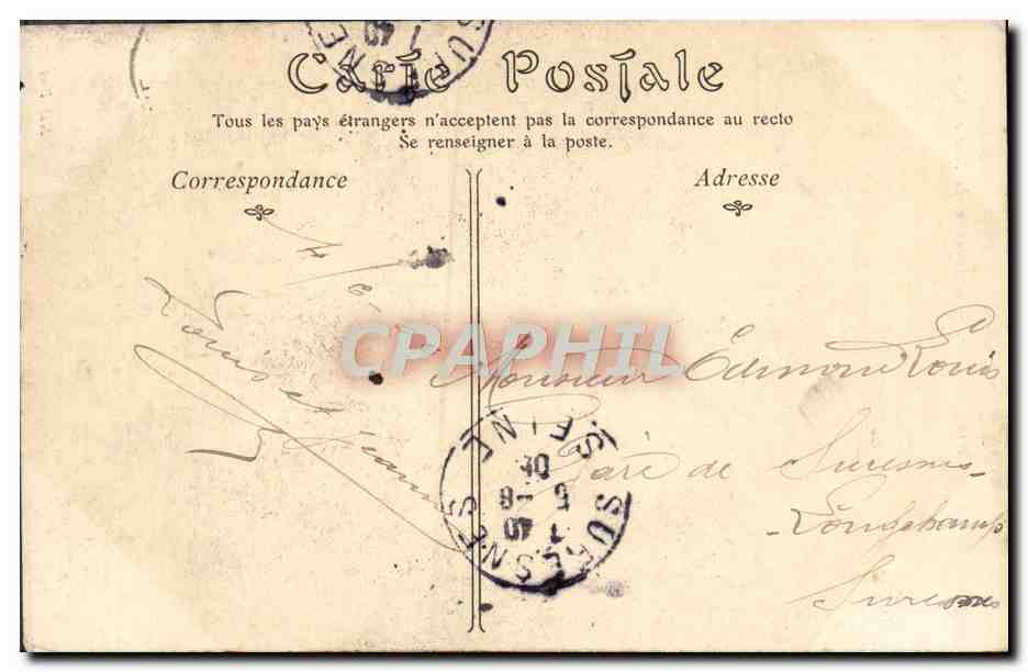 Saint-Germain-en-Laye — L'Ascenseur, la Tour en Ciment — Carte postale — Verso
