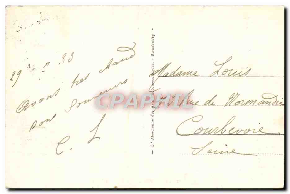 La Rochelle - L'Hôtel de Ville — éditeur CPAPHIL, n° 18 — Verso