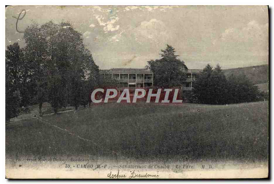 CPA Cambo Sanatoriurn de Cambo Le parc