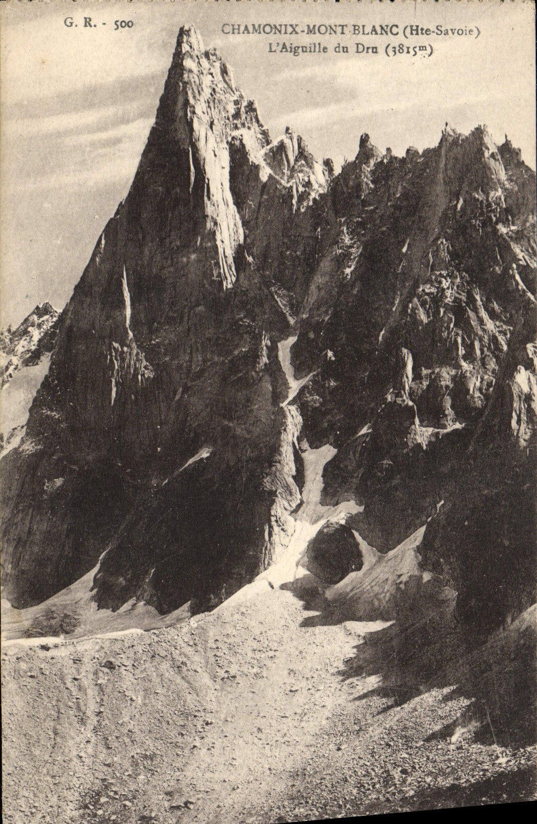 CPA Chamonix Mont Blanc L'Aiguille du Dru