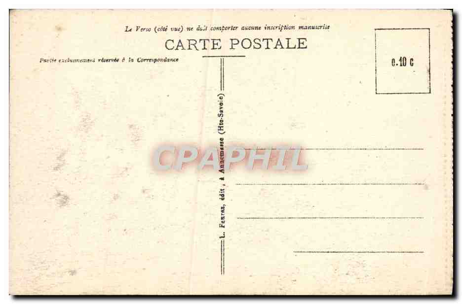 CPA Chamonix Mont Blanc L'Aiguille du Dru — Verso