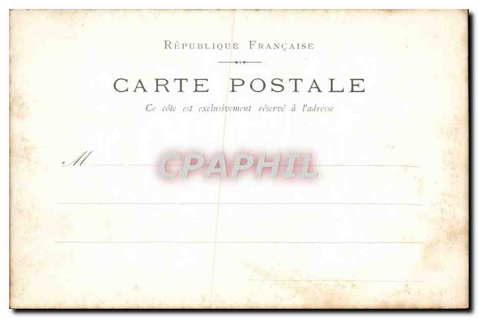 CPA Reims Hotel de Ville Vestibule — Verso