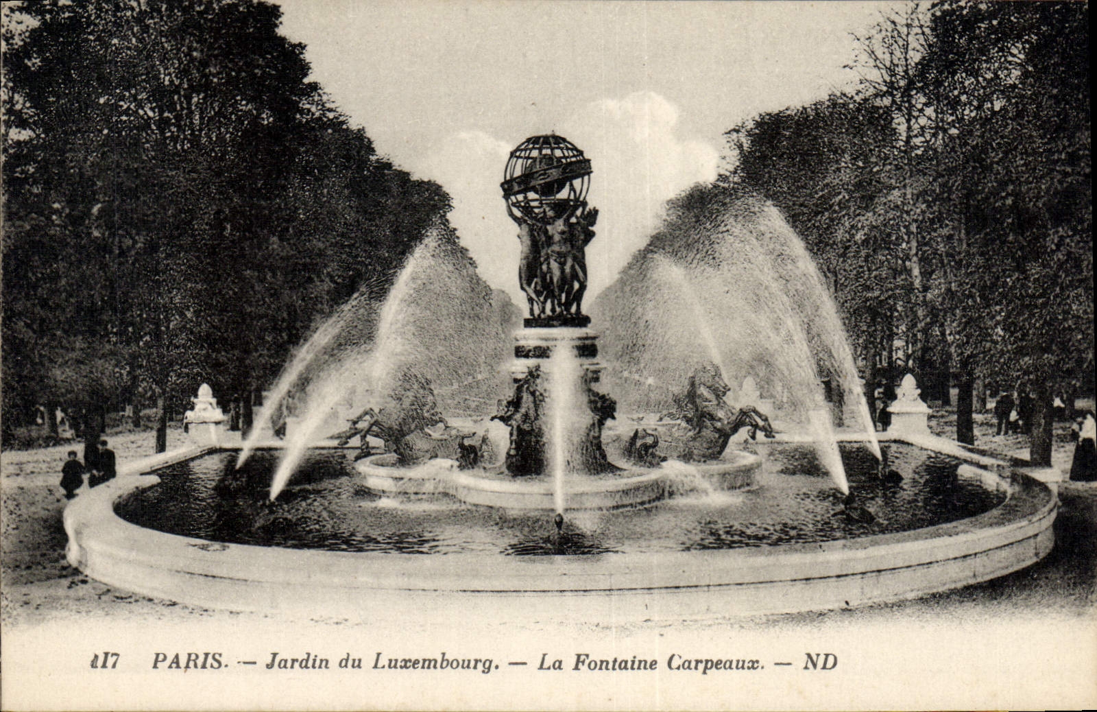 CPA Paris Jardin du Luxembourg La fontaine Carpeaux