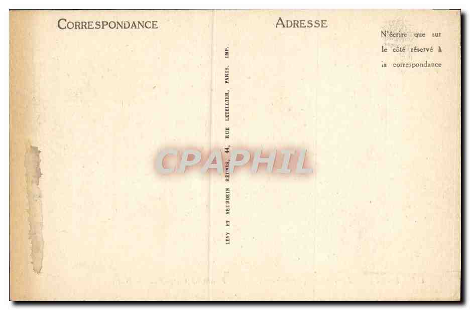 CPA Paris Jardin du Luxembourg La fontaine Carpeaux — Verso