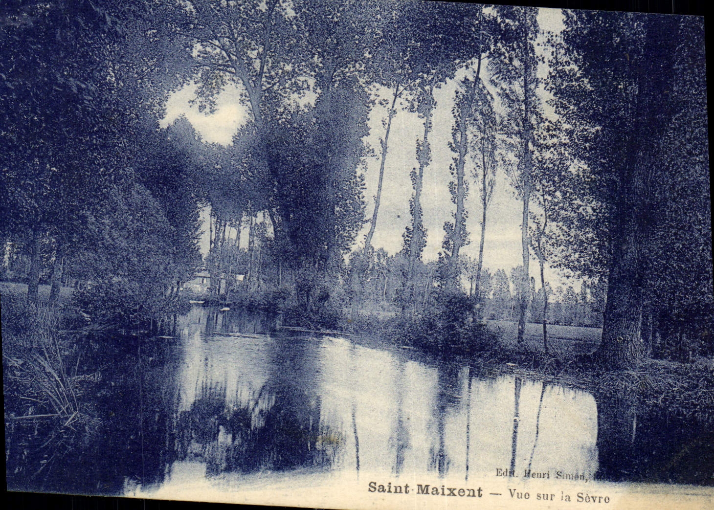 Saint-Maixent — Vue sur la Sèvre — Ed. Henri Simièn