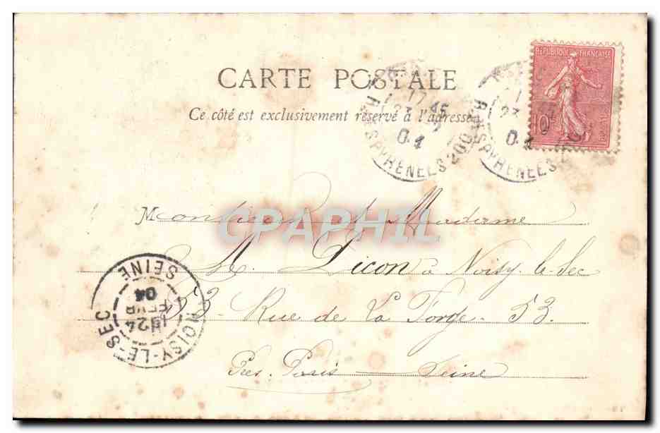 CPA Nancy Fontaine De Neptune — Verso