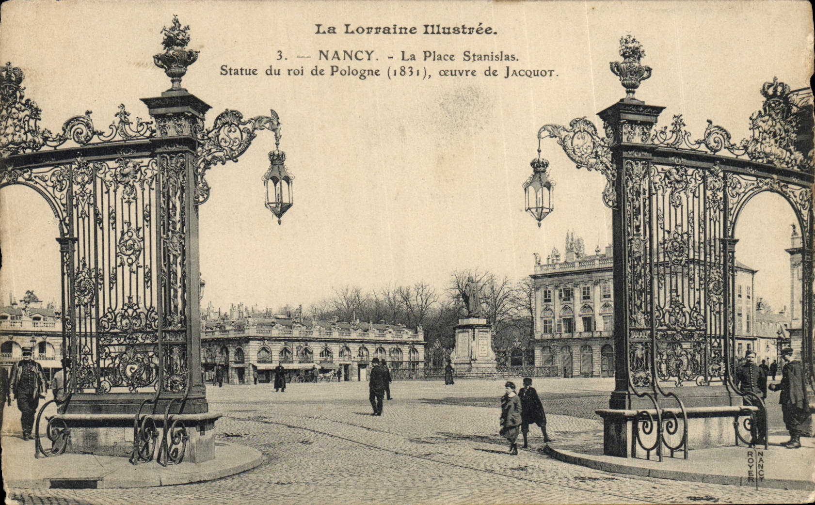 CPA Nancy La Place Stanislas Statue du roi de Pologne 