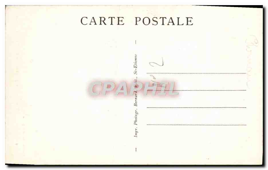 CPA Bourg Argental Le Portail De I'Eglise — Verso